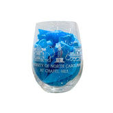 UNC Skyline Wine Glass